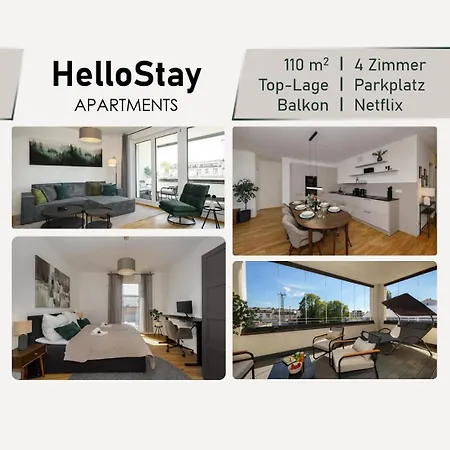 Luxurioeses 4-zimmer-apt Im Boutique-stil I Top-lage I Familienfreundlich I Balkon I Kueche I Netflix I Kostenloser Parkplatz I 110 M2